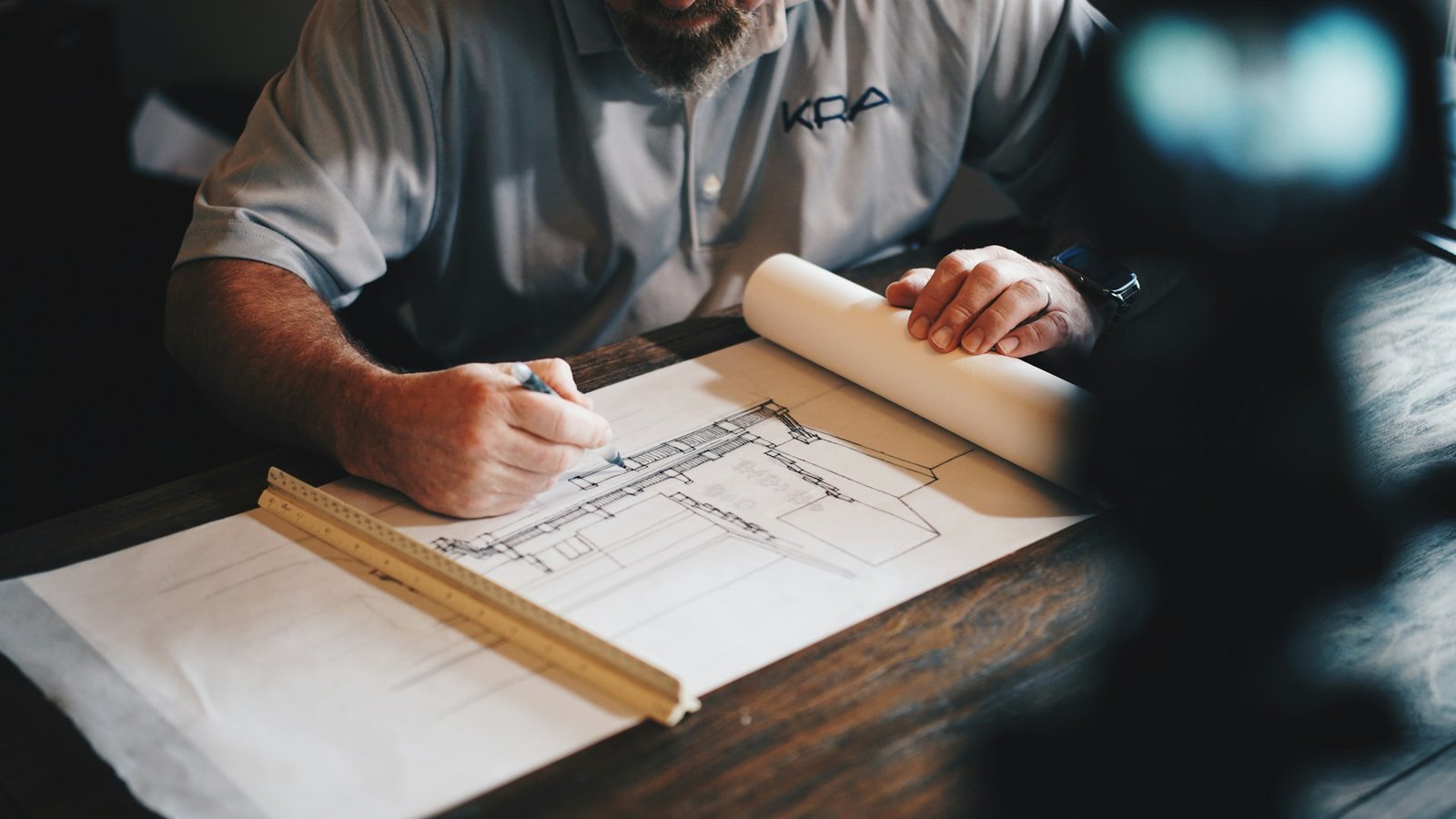 Skilled tradespeople at work
